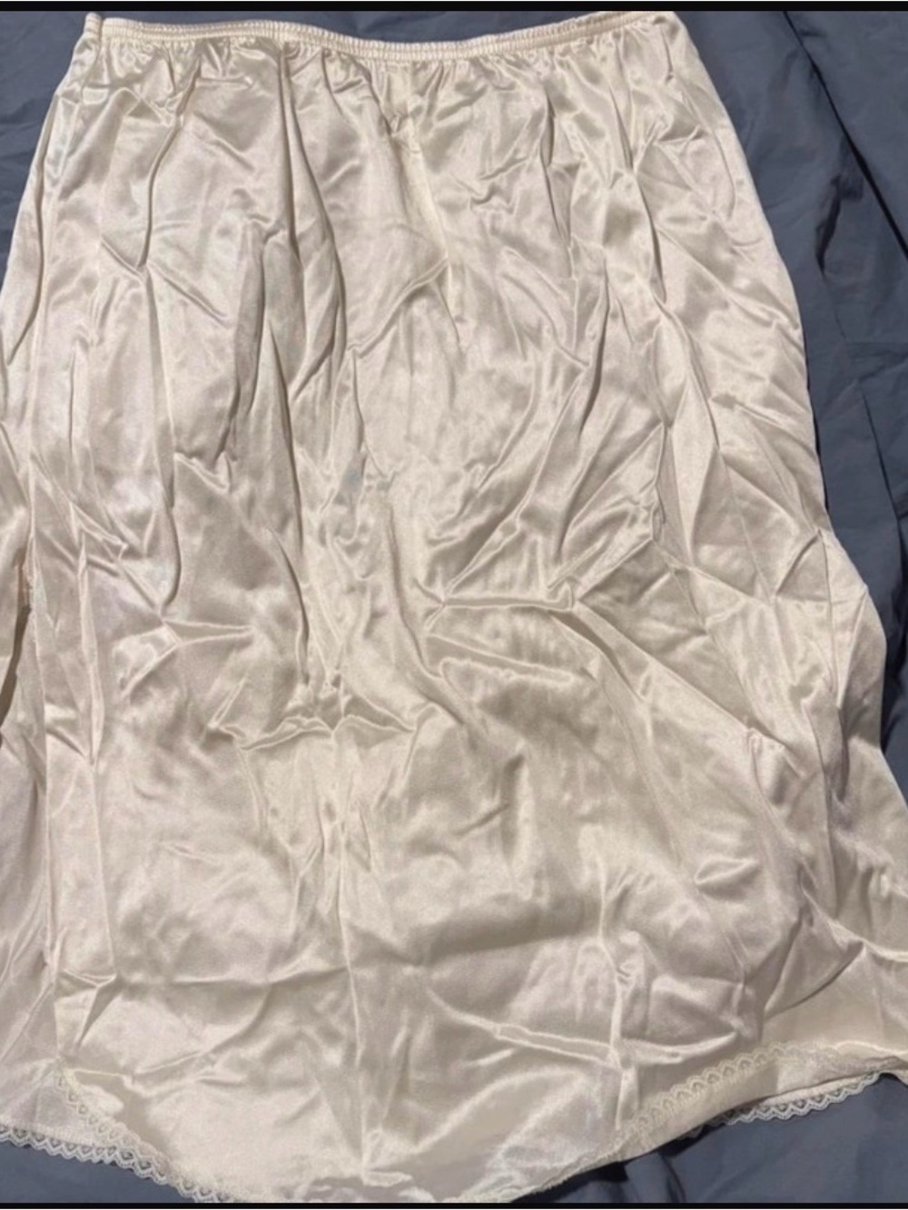 Silky Ivory Half Slip Skirt